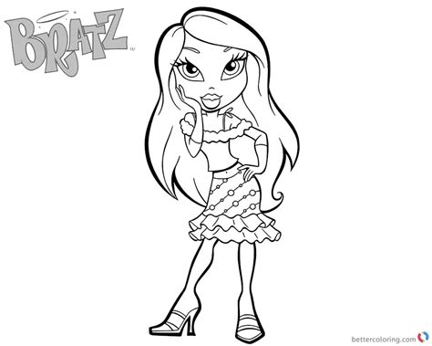 Fancy Girl Coloring Pages Coloring Pages