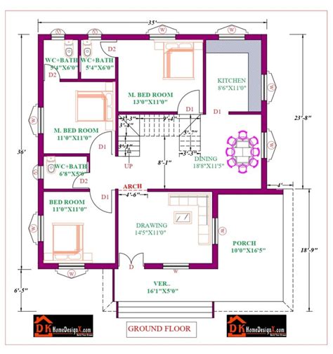 35x42 Affordable House Design Dk Home Designx