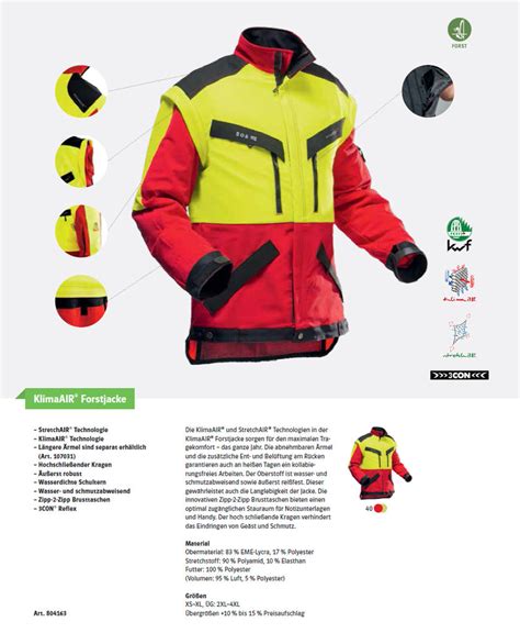 PFANNER KlimaAIR Forstjacke Forstjacke Cordura