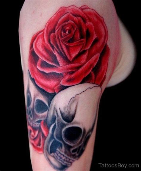 Red Rose And Skull Tattoo Tattoo Designs Tattoo Pictures