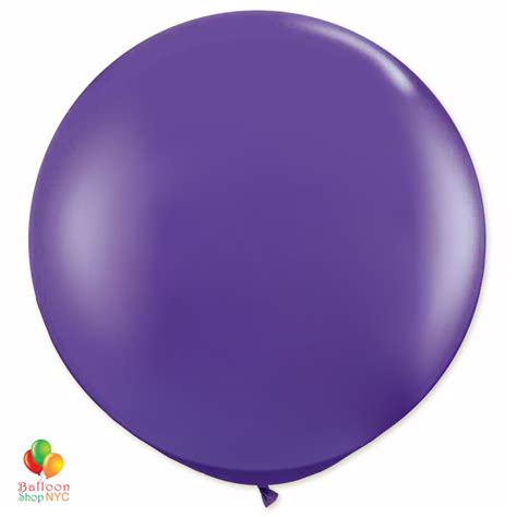 Purple Latex Party Balloon 24 Inch Round Inflated Balloon Shop Nyc