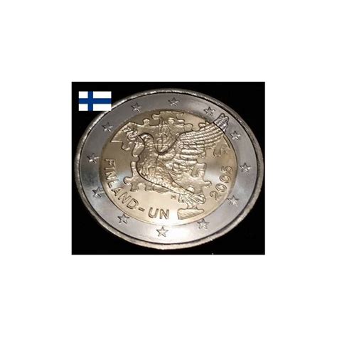 Pièce De 2 Euros Commémorative Finlande 2005 Adhésion De La Finlande