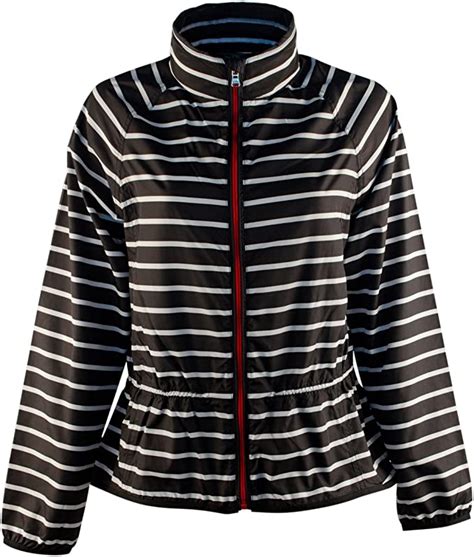 Lauren Ralph Lauren Active Womens Striped Full Zip Anorak Jacket