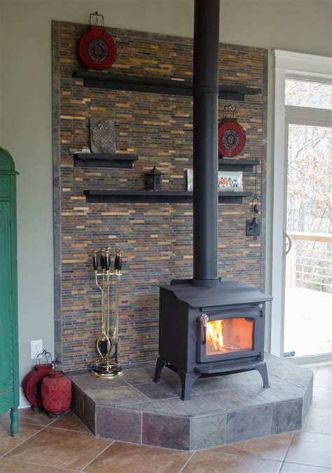 Wood Burning Stove Tile Surround Ideas Starting With A Tile Surround