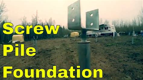 Off Grid Cabin Build Screw Pile Foundation Part 1 Off Grid Cabin