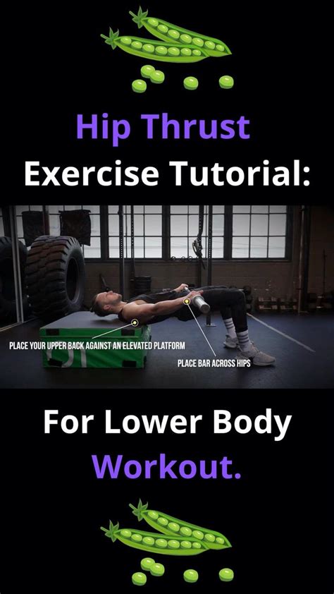 Hip Thrust Exercise Tutorial For Lower Body Workout Idea In 2022