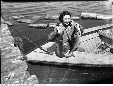 Vintage Fishing Photographs From Toronto Vintage Fishing Fish Vintage