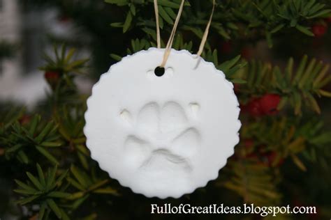 Christmas In October Your Dogs Paw Print Ornament