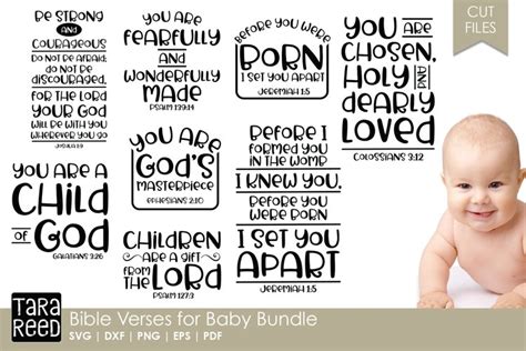 Bible Verses For Baby Baby Svg Bundle For Cricut