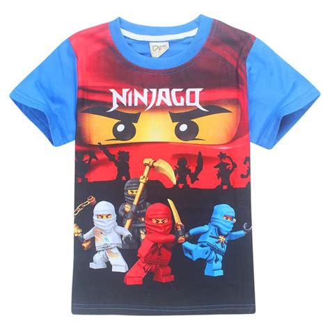 2018 Boys Clothes T Shirt Ninja Roblox Ninjago Power Cute Printed T