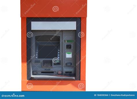 Atm Terminal In A Frame For Issuing Money Stock Photo Image Of Safe