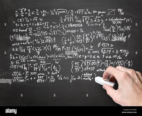 Math On Blackboard Stock Photo Royalty Free Image 127015301 Alamy