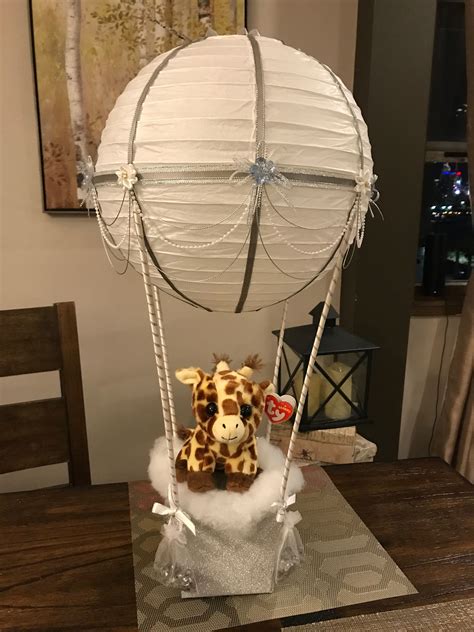 Hot Air Balloon Baby Shower Centerpiece Handmade Travel Centerpieces