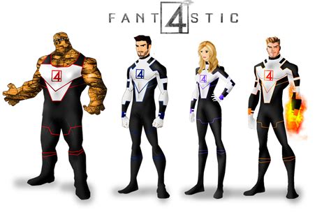Marvel Fantastic 4 Team Lineup By Firearrow1 On Deviantart