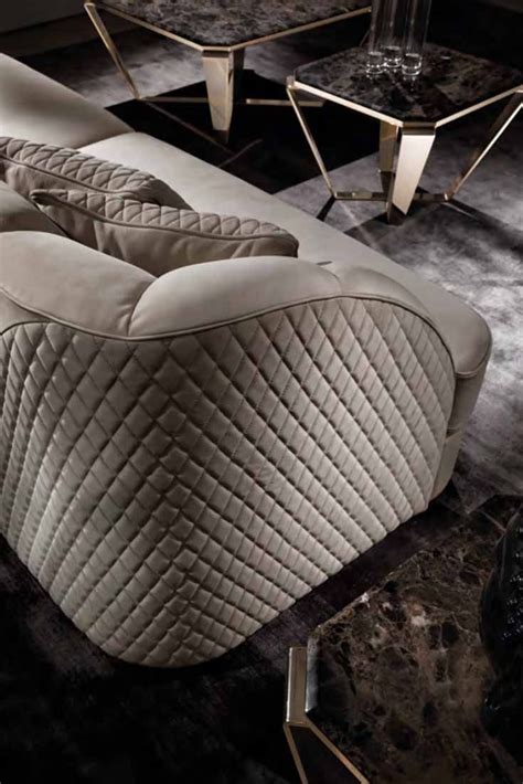 Exclusive Modern Italian Quilted Nubuck Sofa Juliettes Interiors In