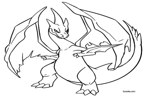 Printable Pokemon Coloring Pages Mega Charizard X Funsoke Coloring Home