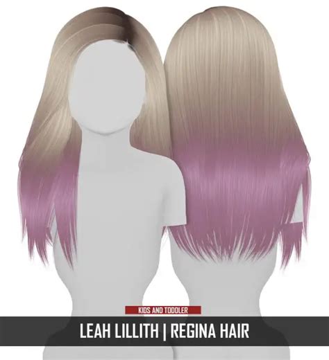 Sims 4 Hairs ~ Coupure Electrique Leahlillith S Regina Hair Retextured