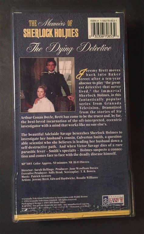 The Memoirs Of Sherlock Holmes The Dying Detective Vhs Tv Mini