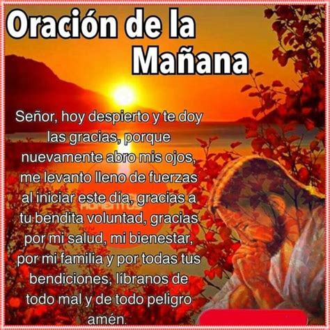 Oracion De La Mañana Christian Prayers Morning Prayers Spanish