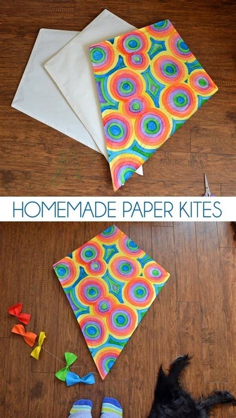 Diy Paper Kites Simple Diamond Kite Dream A Little Bigger