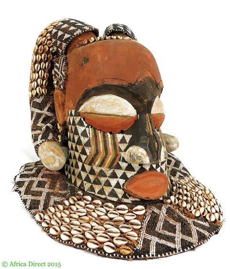 Kuba Helmet Mask Ram Horns Congo Africa Kuba African Masks