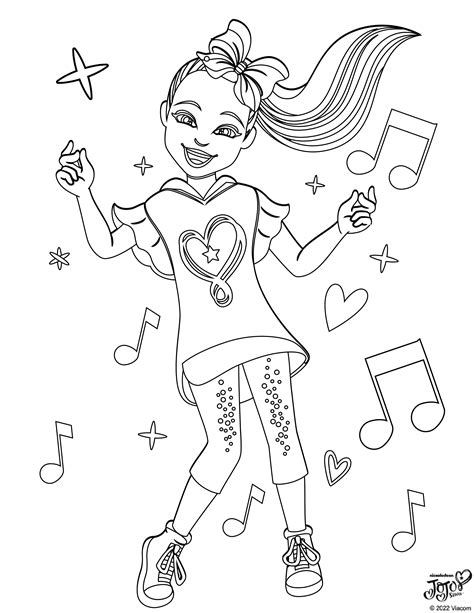 Coloring Pages Of Jojo Siwa