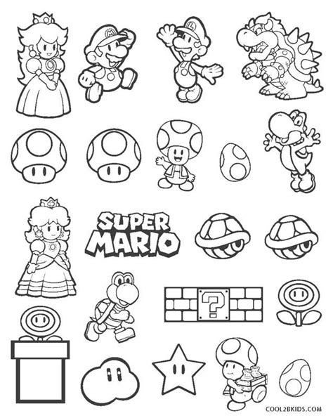 Coloring Squared Mario Party Coloring Pages
