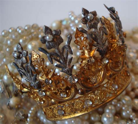 Antique Fleurs And Flowers French Crown From Paris Couture Antiques Art