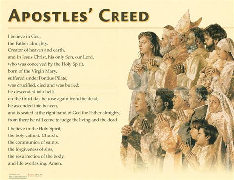 Apostles Creed Poster — Loyola Press Comcenter Catholic Faith F