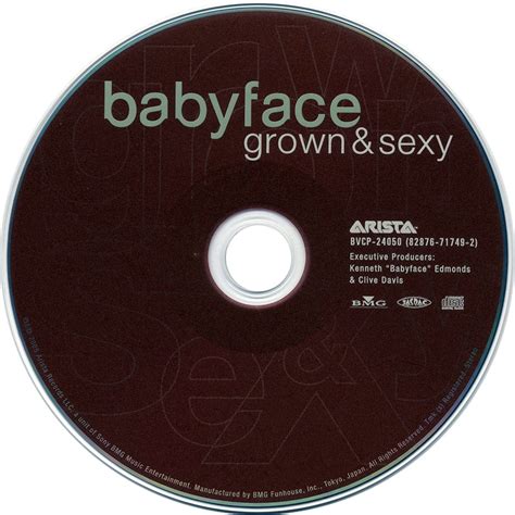Carátula Cd De Babyface Grown And Sexy Portada