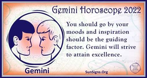 Gemini Horoscope 2022 Get Your Predictions Now Sunsignsorg