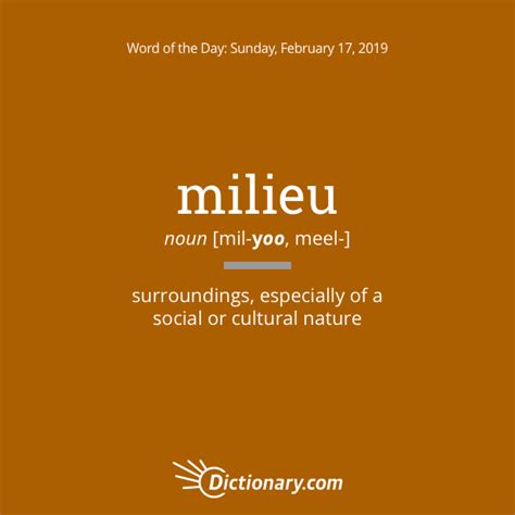Word Of The Day Milieu