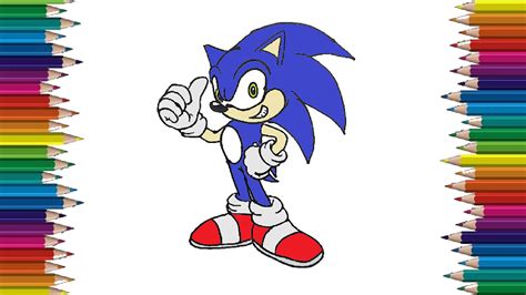 How To Draw A Sonic The Hedgehog Easy Sonic Drawing Step By Step For