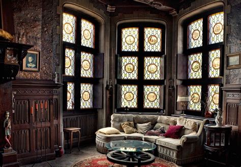 Amazing Victorian Gothic Living Room Interior Style Gothic Interior