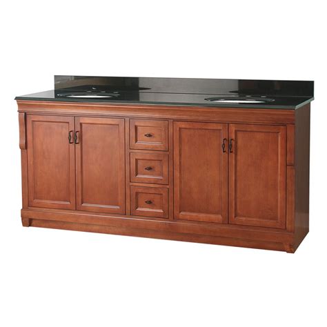 The design house 553321 double bowl marble vanity top features a classic white finish. Foremost International Naples 72-inch W Vanity in Warm ...