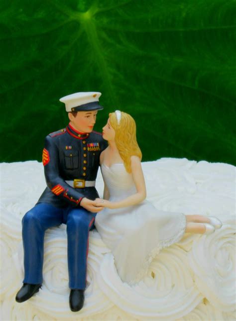 Marine Wedding Cake Topper By Magical Day Marine Wedding Wedding