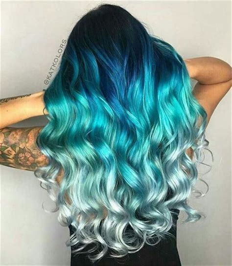 33 Blue Ombre Hair Color Trend In 2019 Blue Ombre Hair Hair Color