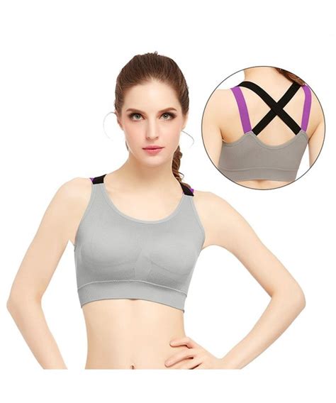 Womens Removable Padded Sports Bras Support Workout Yoga Bra Hot
