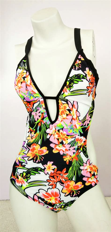 One Piece Swimsuit Floral Printed For Women Monokini In Body Suits From Sports Entertainment