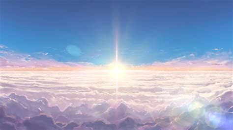 Anime Sky Wallpapers Top Free Anime Sky Backgrounds Wallpaperaccess