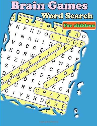 Brain Games Word Search For Children Large Print Puzzles By Hanna