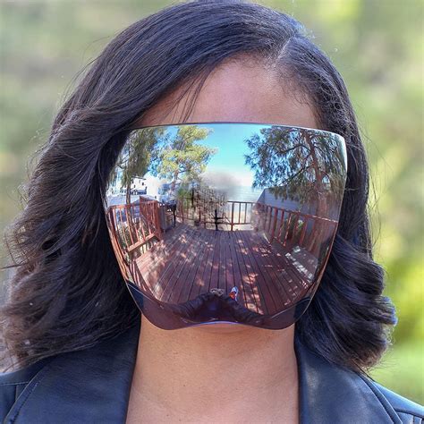 futuristic face shield mirrored visor sunglasses flawless eyewear