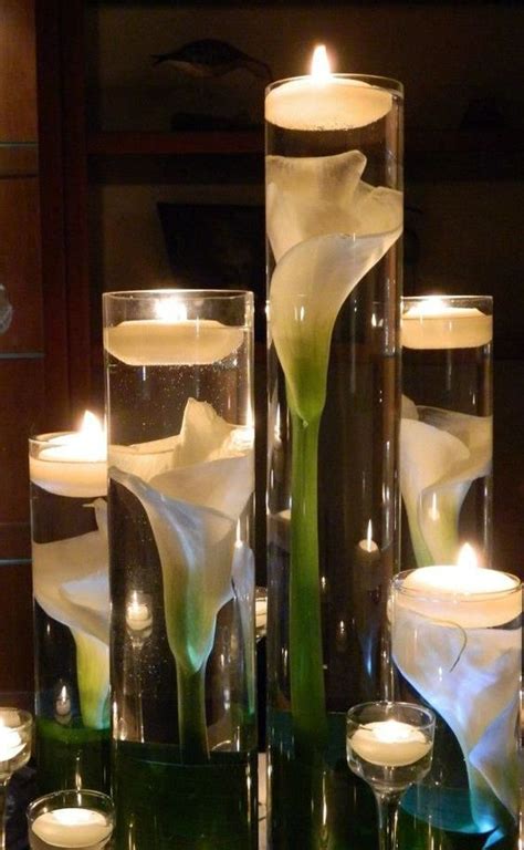 Candle And Lighted Centerpieces For Wedding Receptions 24 Ideas