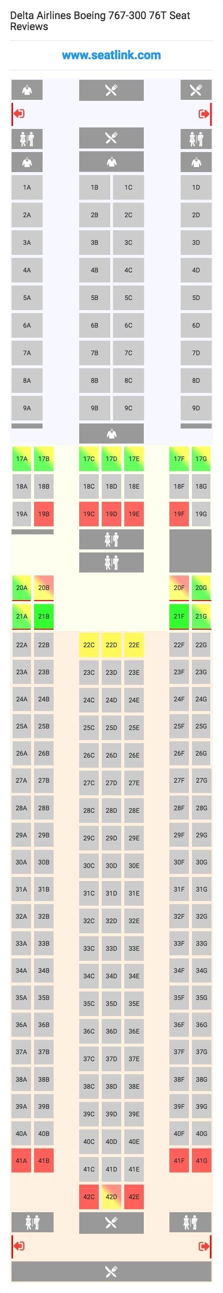 6 Pics Delta Airlines Seating Chart 76w And Review Alqu Blog
