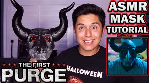 Asmr The First Purge Mask Tutorial Crafting Tingles Youtube