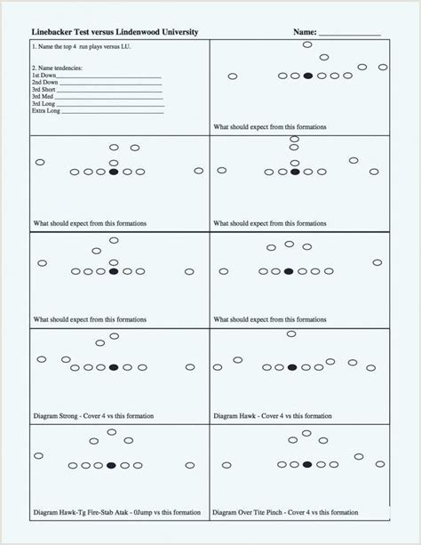 Printable Blank Football Playbook Template Nak98