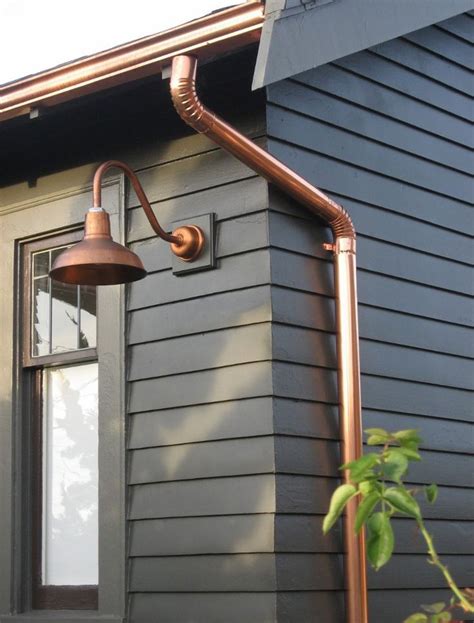 Copper Gooseneck Lighting For S Craftsman Style Home Inspiration Brick Exterior House