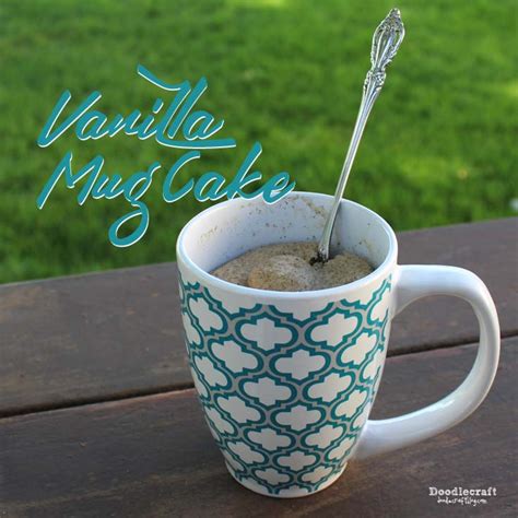 Try this out instead of making an entire cake to easily and quickly satisfy your sweet tooth. Doodlecraft: Vanilla Bean Microwave Mug Cake!