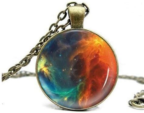 Amazon Com Orion Nebula Necklace Galaxy Jewelry Universe Pendant 10