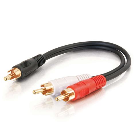 05ft 015m Value Series One Rca Mono Male To Two Rca Stereo Male Y
